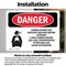 Signmission Carbon Dioxide Gas Ventilate Danger Sign, Vinyl Decal, 10in W x 7in L, 2PK OS-2PACK-DS-D-710-L-2413 - alternate 4